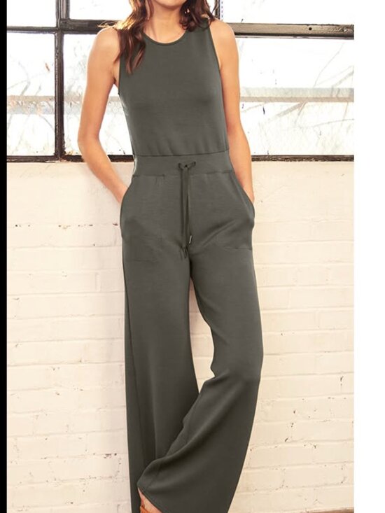 SPANX Pants - SPANX Sleeveless Wide Leg Pull On Jumpsuit size medium